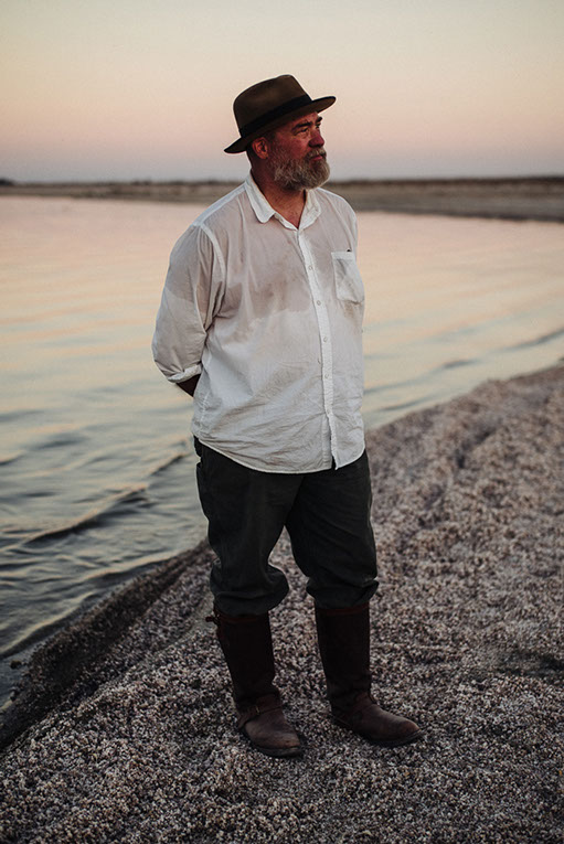 Portrait of Rob Goldstone for The Sunday Times Magazine by Adam Birkan