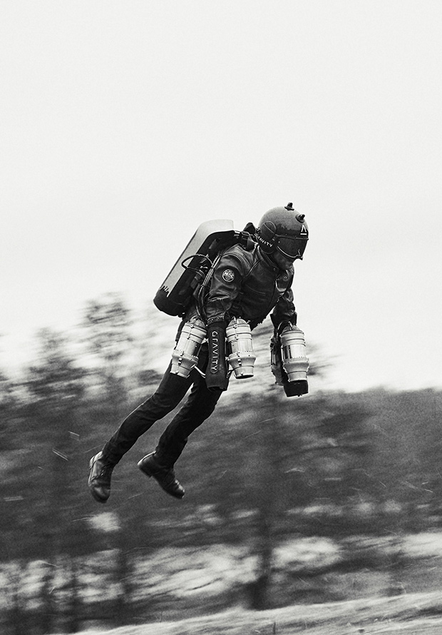 Portrait of Rob Goldstone for The Sunday Times Magazine by Adam Birkan